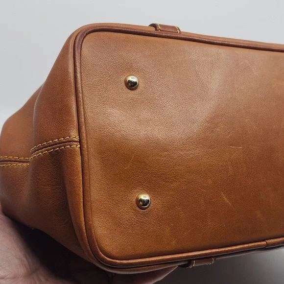 Dooney and Bourke Mitchell Handbag, Whiskey Leather, pre-owned - Picture 7 of 13